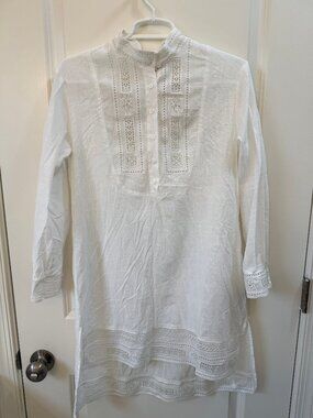 Zadig & Voltaire White Embroidered Top Size S